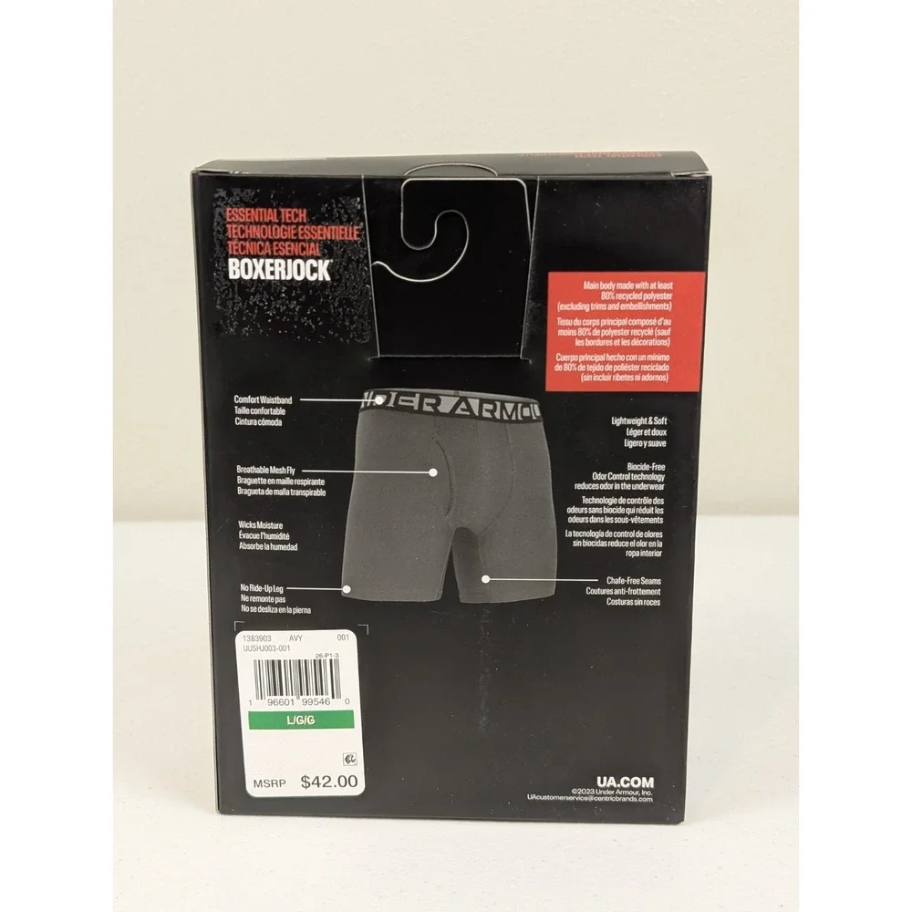 Under Armour Essential Tech Boxerjock 3 Pack 6